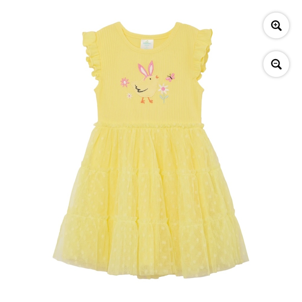 Way To Celebrate Toddler Girls Yellow Chick Dress 5T NWT